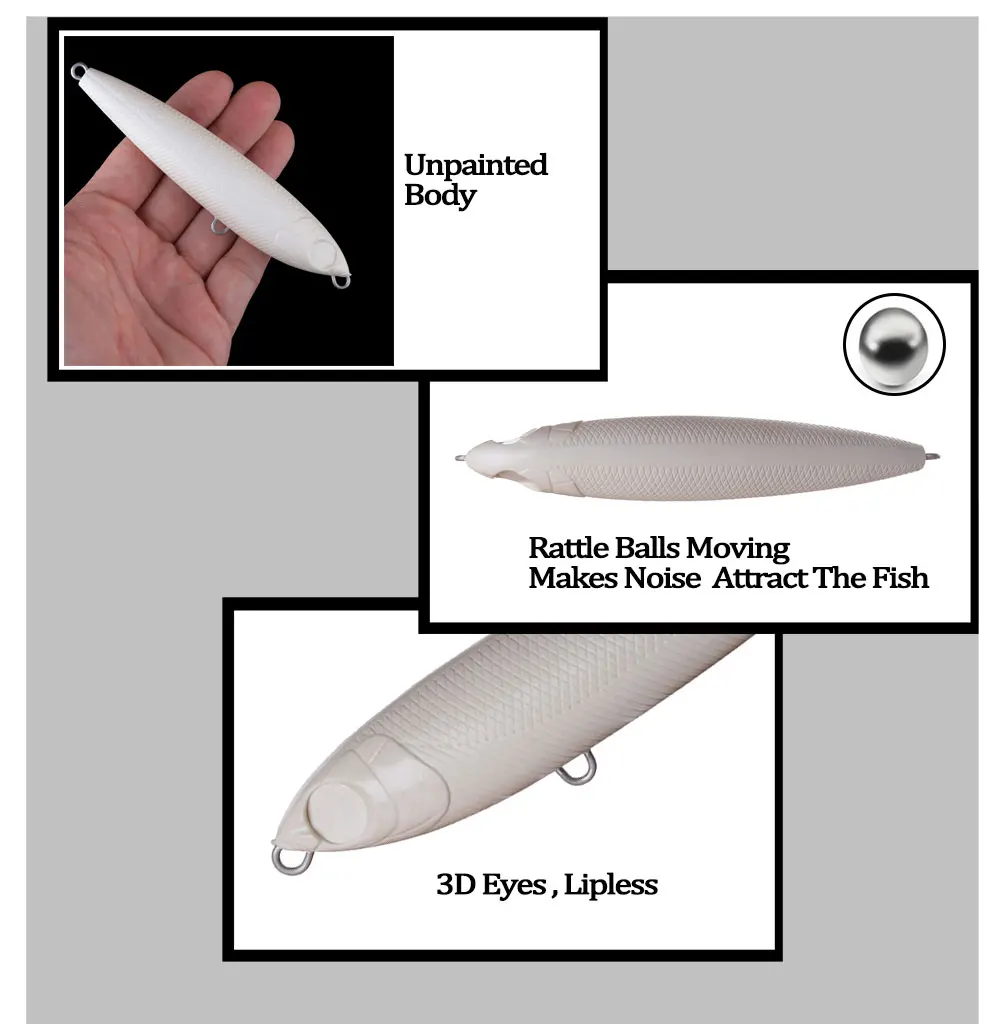 Chan'sHuang Lure Flotante Blank – Montaje DIY de Vinilos - imagen 2
