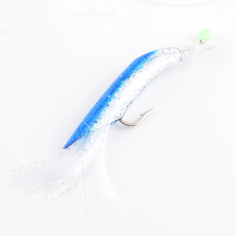 3 unids/set clúster luminoso suave señuelo Anguila Sabiki Rigs ganchos de cuerda señuelo peces Saury calamar caballa Scad aparejos de pesca de agua salada - imagen 4