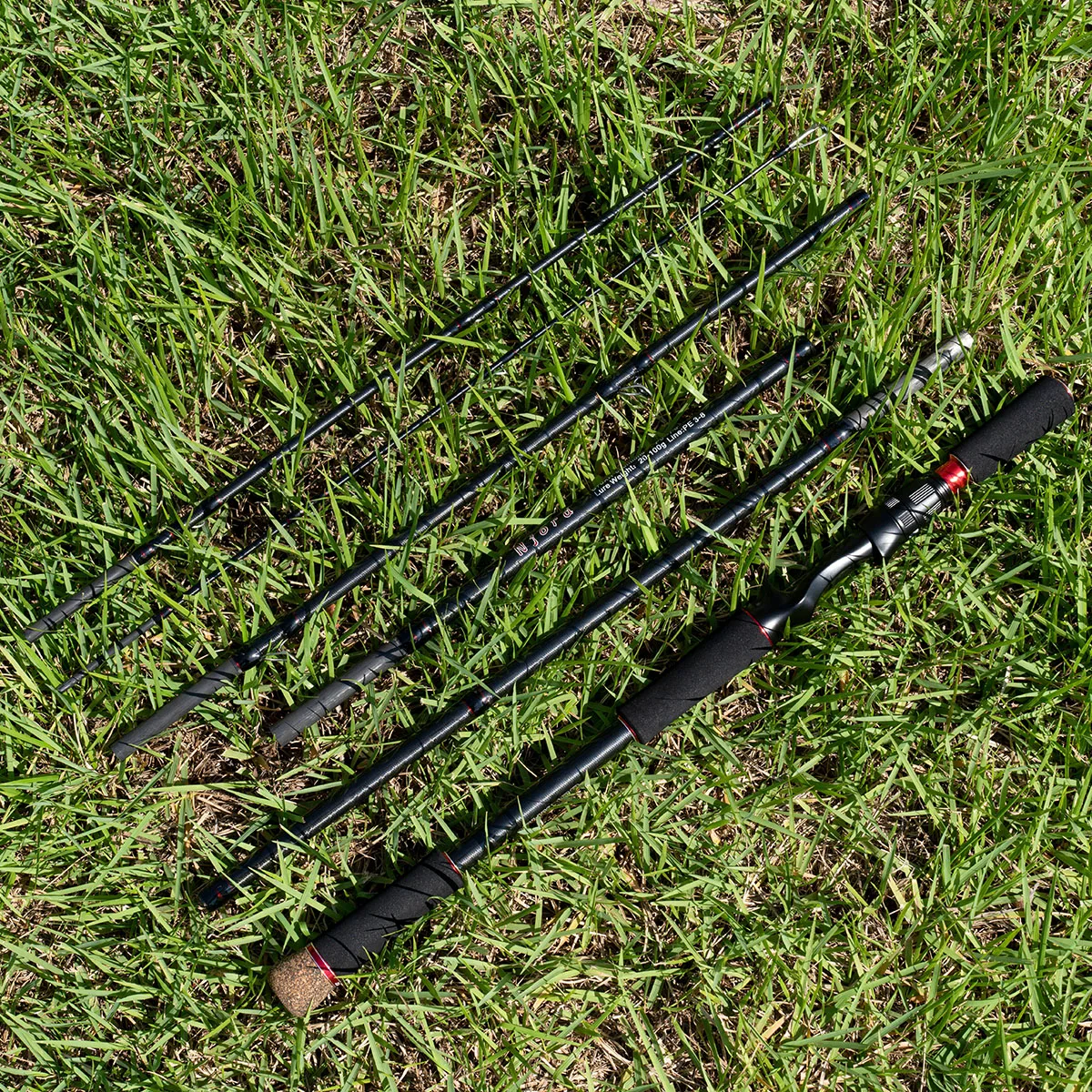 Caña de pescar de viaje para juego grande 2,1 m 2,28 m caña de pescar de fundición caña JerkBait 5 secciones - imagen 4
