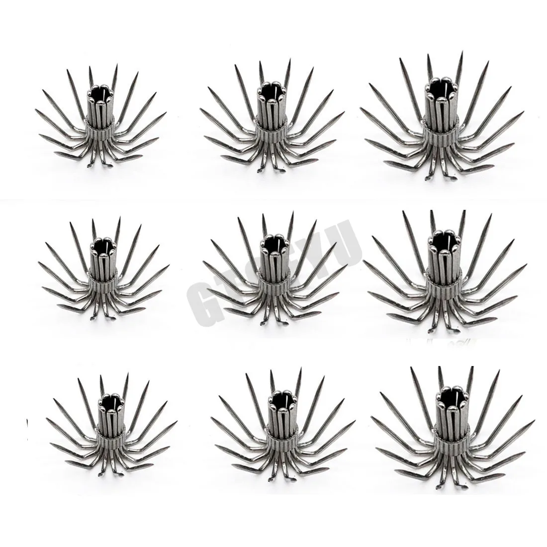 9pcs Baosity  Cuttlefish Squid Jig Lure Hooks Stainless Steel Claw Hook Glow Sharp Umbrella Hooks Baits for Shrimp Octopus - imagen 3