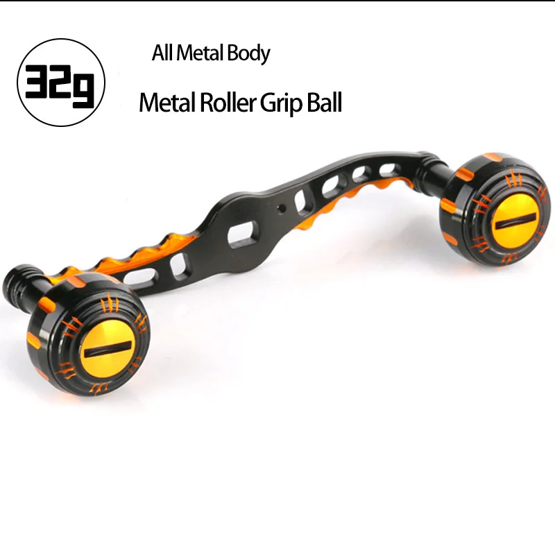 DEUKIO-mango de carrete de pesca Baitcasting de fibra de carbono, modificación de Metal, perillas EVA, balancín, peso ligero, reemplazo DIY - imagen 3