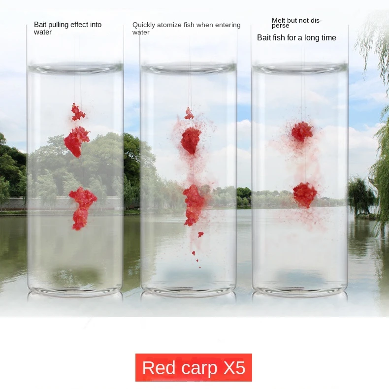 Cebo integrado de 1200g = 4 bolsas para peces salvajes, carpas en polvo, cebos de pesca rápidos, accesorios de olor, artículos atrayentes - imagen 5