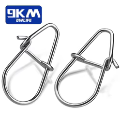 Pesca Snaps 50 ~ 200Pcs Clips de pesca rápida Crankbait Snaps Señuelos de pesca Conectores Pesca de agua salada Duo Lock señuelo inoxidable