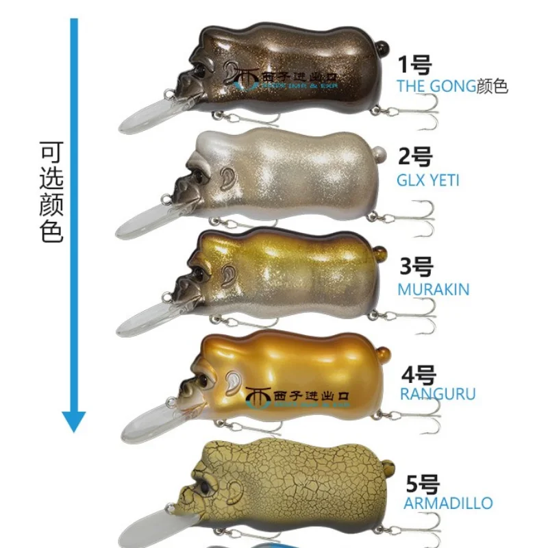 Subcebo Megabass japonés importado Water Rock Little Fat Orangutan GONG Jr Perch, cebo falso - imagen 4