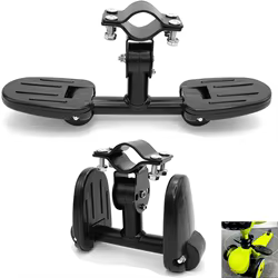 con clavijas plegables reposapiés Pedal Universal negro niño equilibrio bicicleta reposapiés triciclo para niños pedales reposapiés Trike para bebés