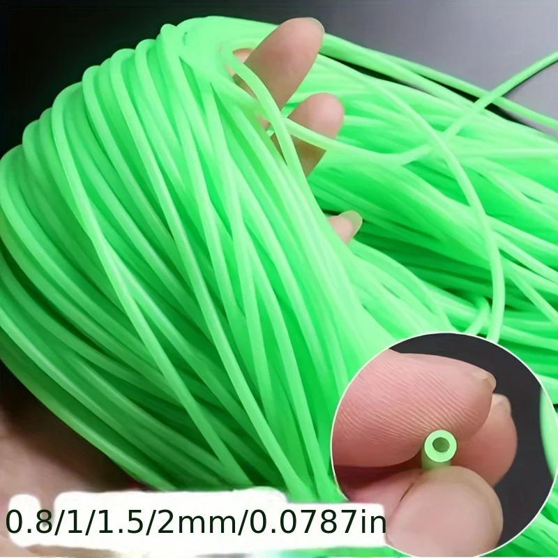 Manguera de Pesca luminosa de silicona, 1 unidad, 1mm, 1,5mm, 2mm, Anti aparejo, mangas de aparejo, Pesca de aguas profundas, Pesca Iscas FIsh - imagen 3