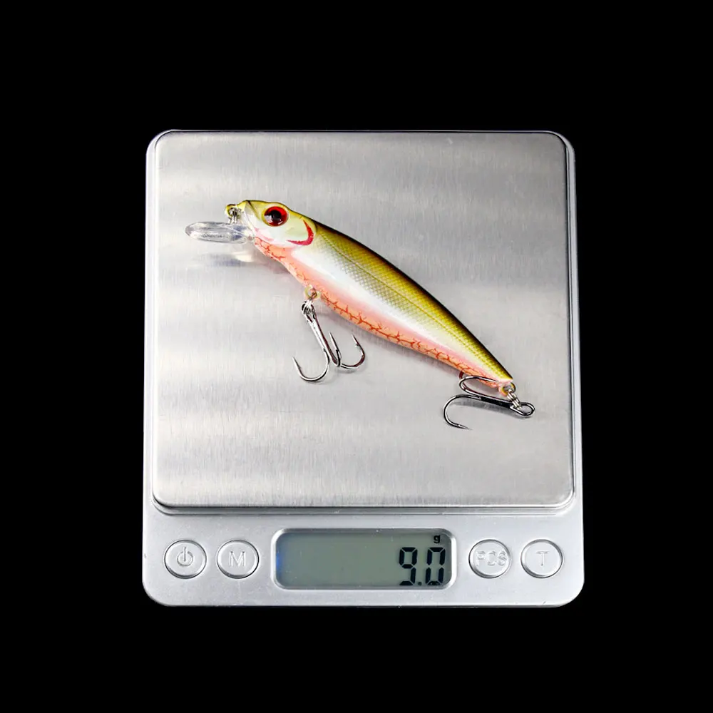 Hengjia-Señuelos de Pesca Topwater, 1 piezas, 8,8 CM, 9,2G, Jerkbait, Lucio, Wobblers, Swimbait, cebo profesional con 6 ganchos # - imagen 5