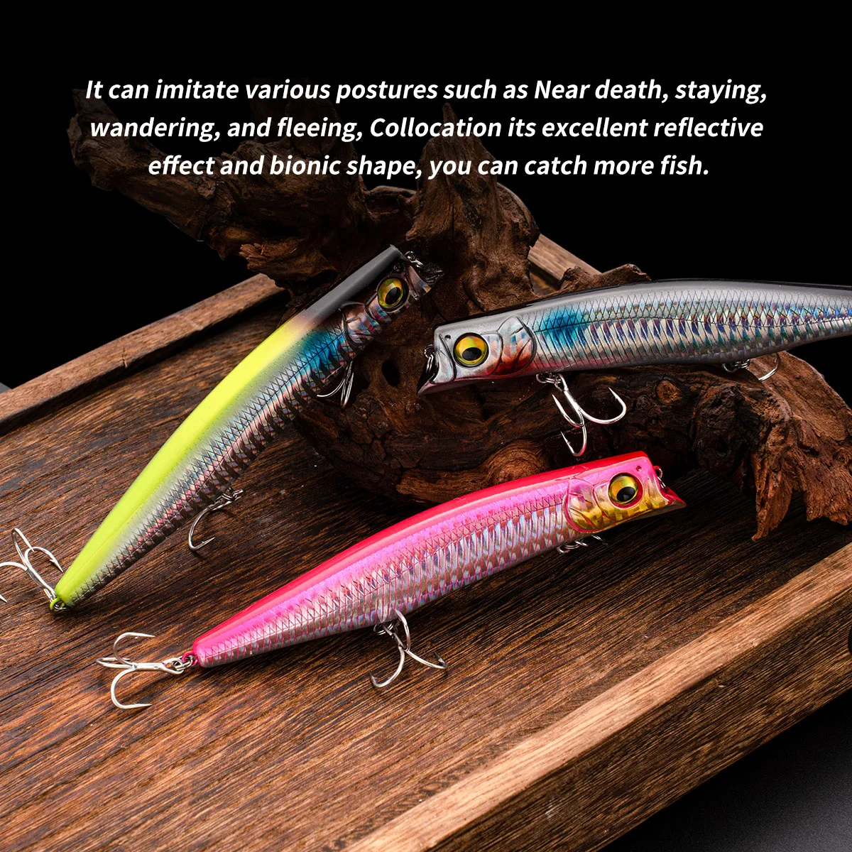 Señuelo de pesca para pesca en el mar, señuelo duro Minnow, 12cm, 21g, señuelos flotantes para lubina, alta calidad - imagen 4