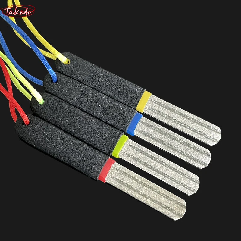 TAKEDO-Afilador De Anzuelos XF01, Anzuelos De pesca De doble cara, línea De limado, diamante, 10cm, 20g, gran oferta - imagen 4