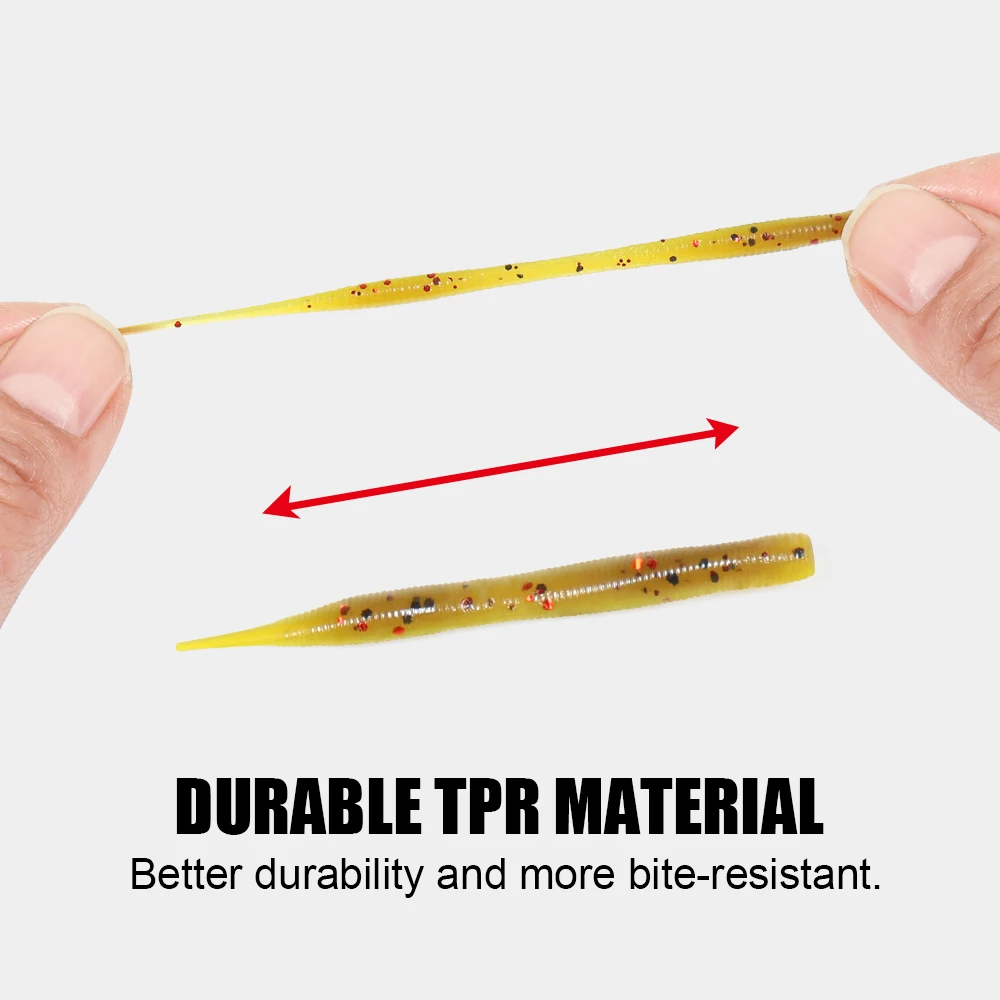 Spinpoler Señuelo de Gusano Flotante Micro – TPR para Ajing y Bass - imagen 3