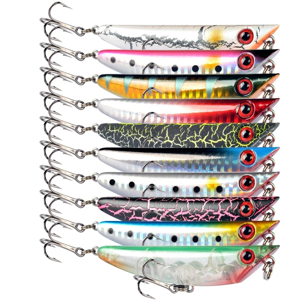 Wobbler flotante pintado, duro, para lubina y lucio - imagen 5