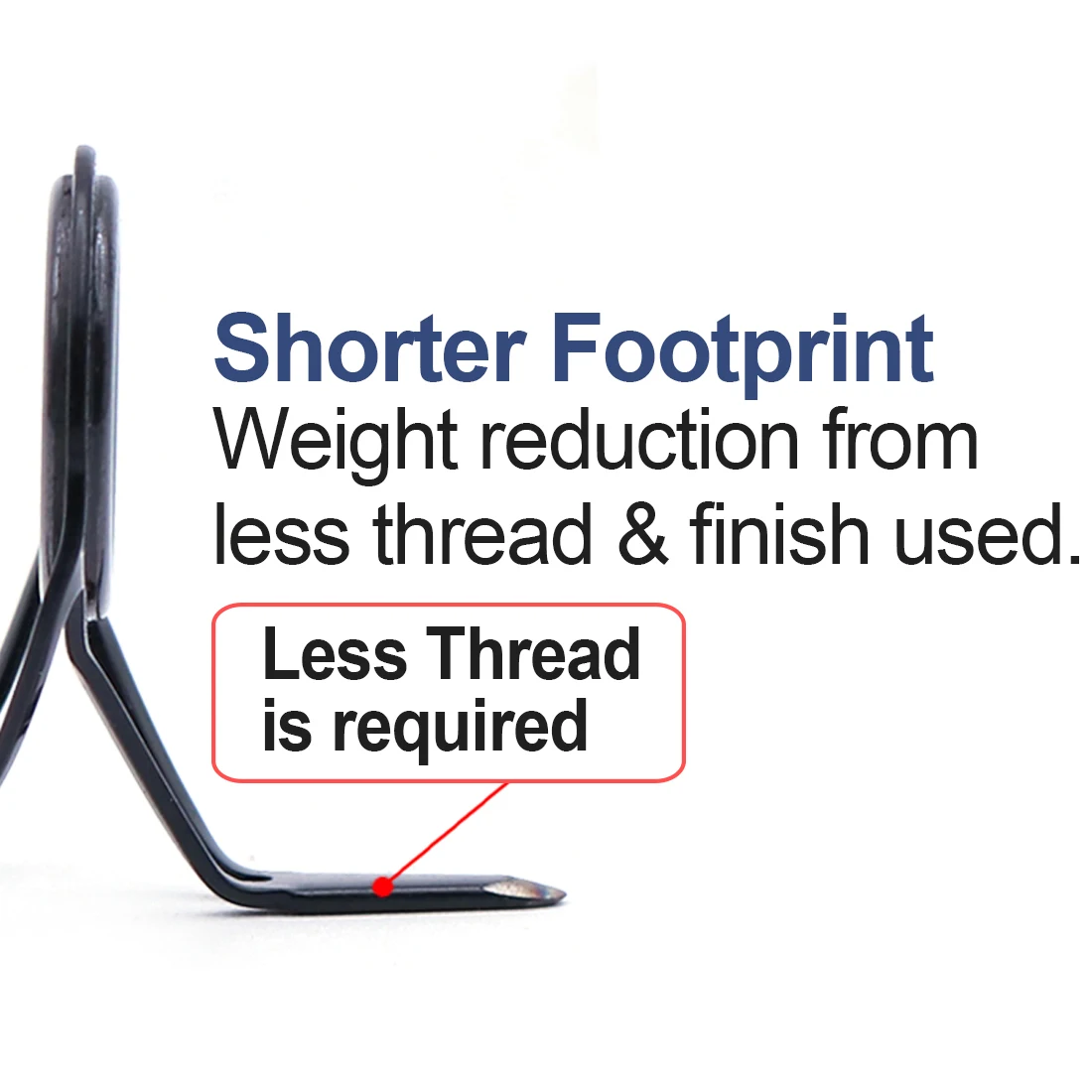 FishTrip-Kit de reparación de guías de caña de pescar, guía de pie cuádruple resistente de acero inoxidable para reemplazo de reparación de construcción de caña - imagen 5