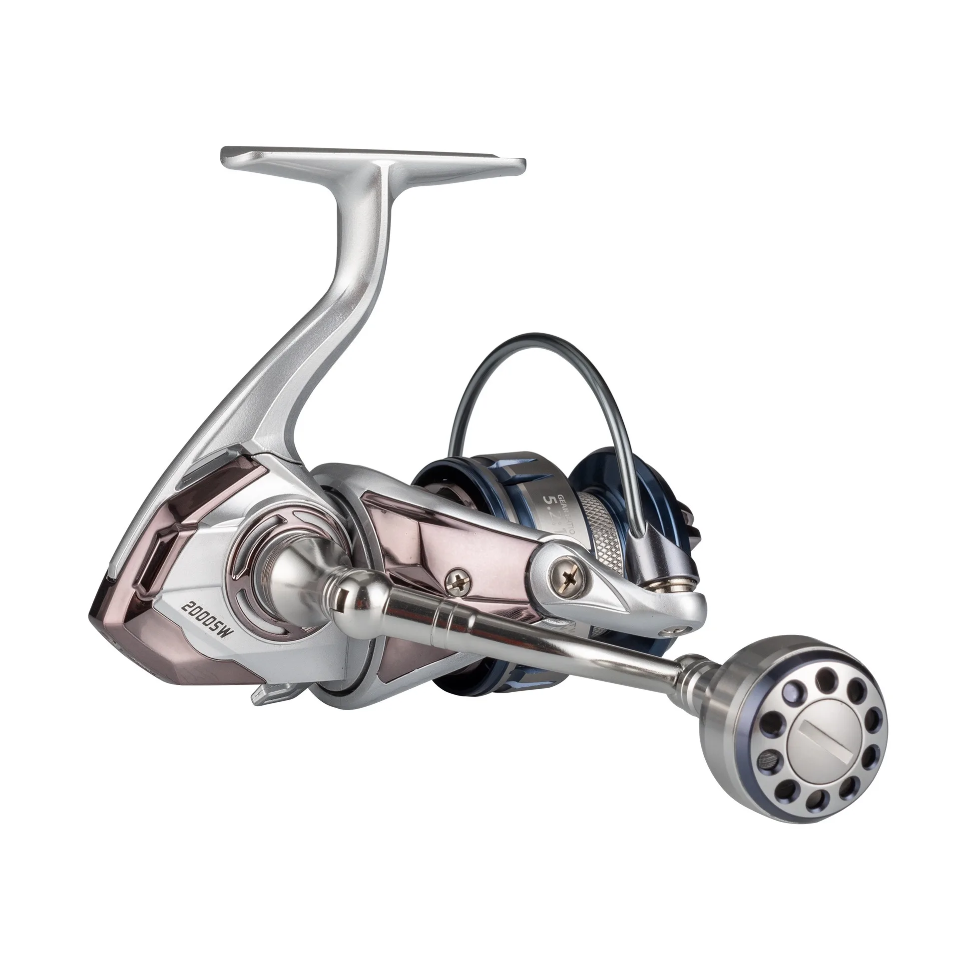 Carrete de pesca giratorio Mavllos FPS, relación de velocidad de potencia de arrastre de 10KG 5,2: 1 9BB 1000-3000, mango de aluminio CNC + carrete de pesca de lubina - imagen 3