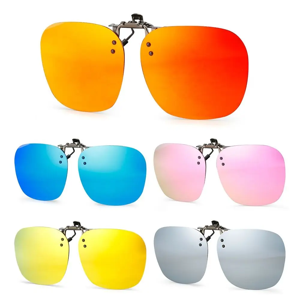 Gafas de sol polarizadas con clip de metal abatibles UV400 poligonales - imagen 4