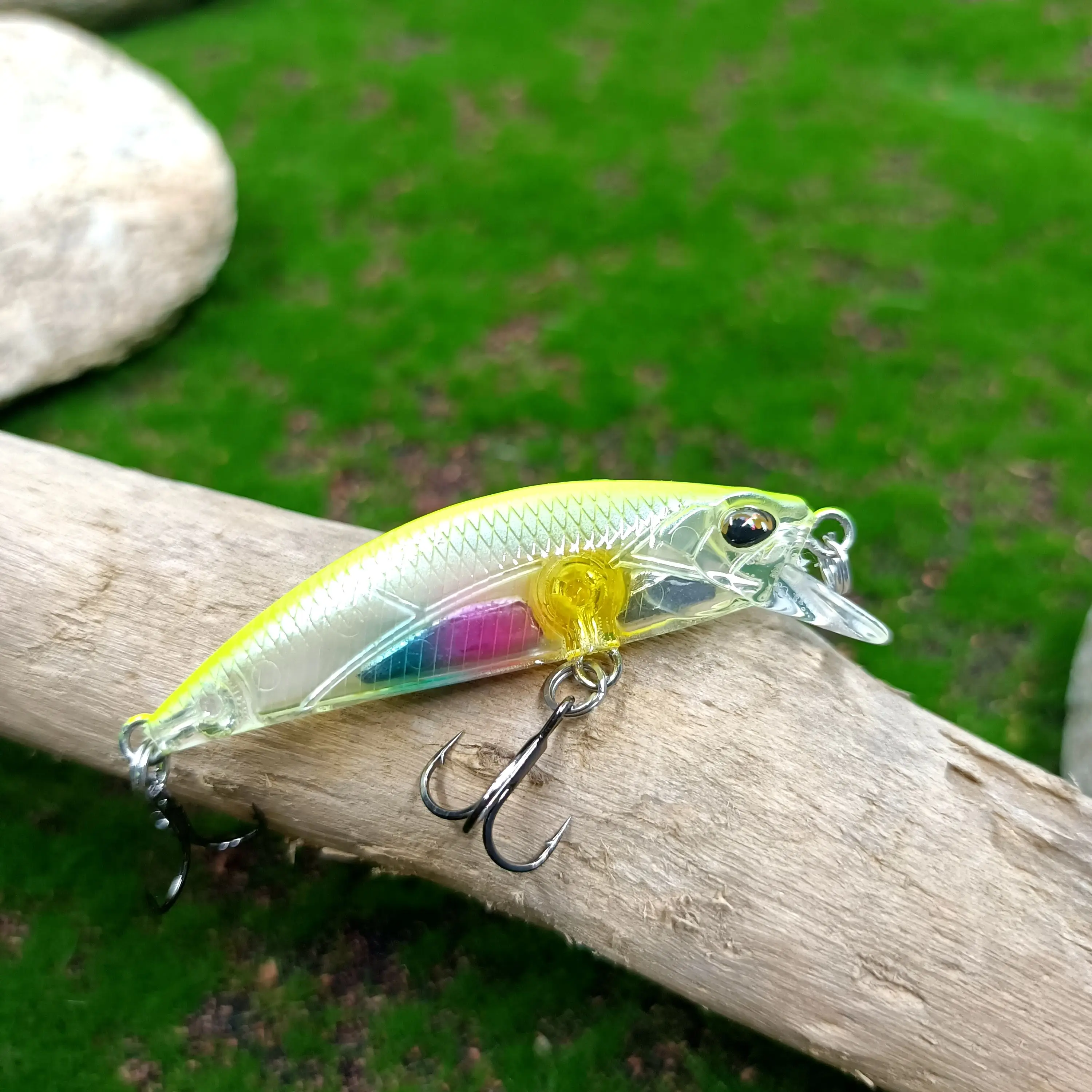 TSURINOYA 50mm 5g Mini señuelo pececillo hundido DW63 cebo duro Artificial para trucha lubina Isca Wobbler láser aparejos de pesca de fundición larga - imagen 5