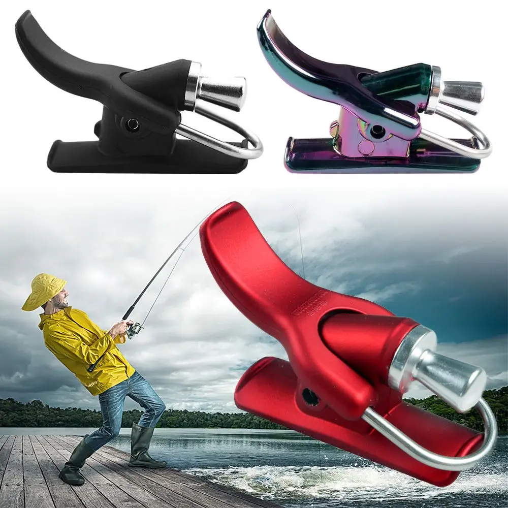 Abrazadera de Clip de barril de gatillo desmontable, botón de pulgar, herramienta de fundición de surf, gatillo, pistola de lanzamiento de pesca, nuevo - imagen 3
