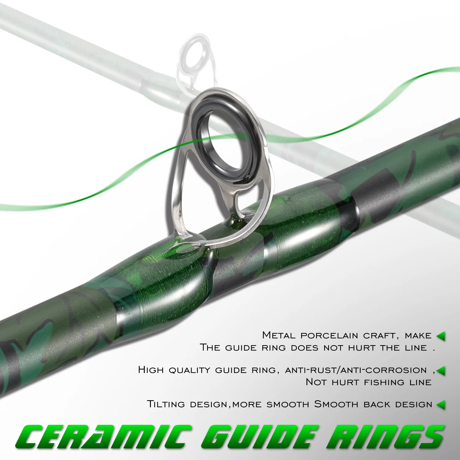 Sougayilang caña de pescar de 2 secciones 1,8 m caña de pescar giratoria caña de pescar ultraligera de fibra de carbono Bss trucha de agua dulce - imagen 4