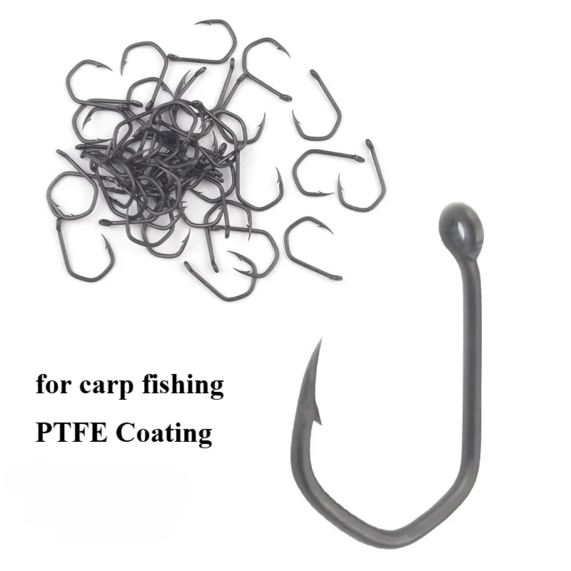 Anzuelos de carpa con PTFE – Acero alto carbono