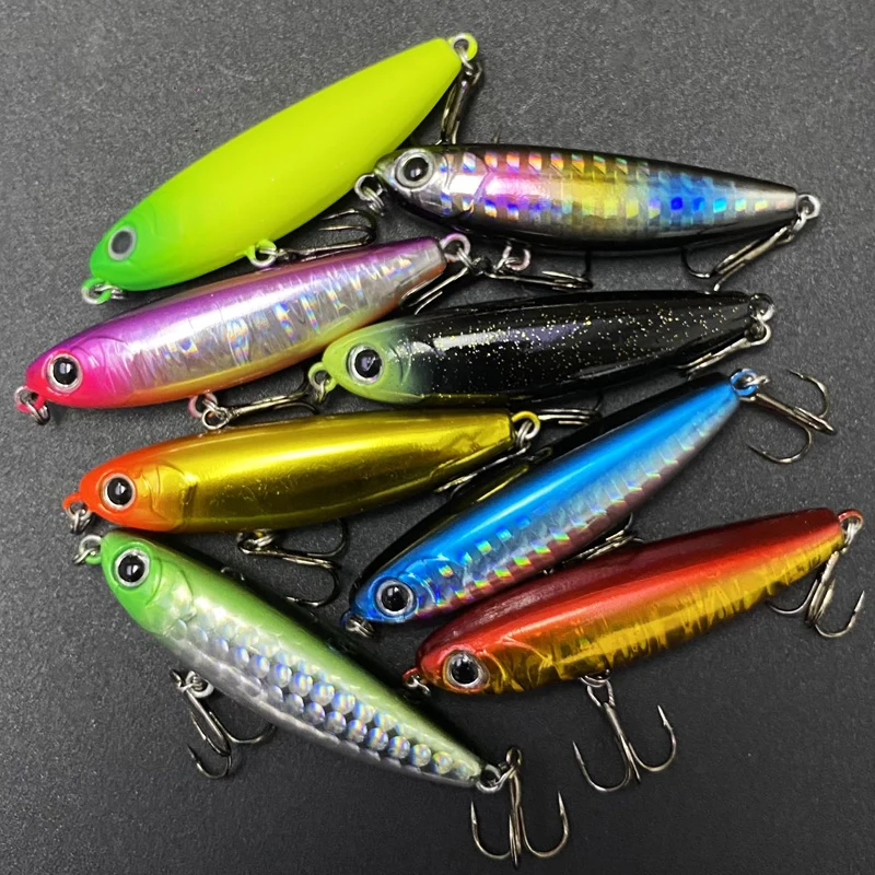 Señuelo de Pesca con lápiz de superficie de 6g y 60mm, cebo duro Artificial flotante para cachorros, lubina, trucha, Lucio, Pesca, Wobbler, equipo de Pesca - imagen 3