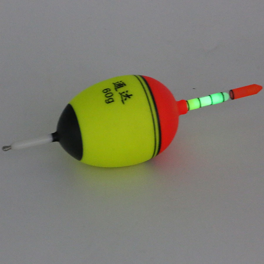 Flotador de Pesca con brillo nocturno de superficie lisa + 5 uds. De barras luminosas, flotabilidad, 6g-100g, flotadores de iluminación de espuma EVA para aparejos de Pesca de carpa - imagen 5