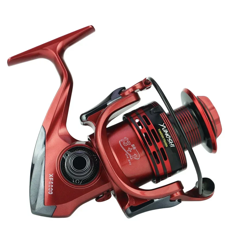 Carrete giratorio con brazo basculante metálico para pesca en mar - imagen 2