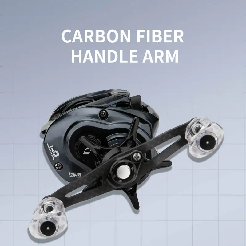 Carrete de pesca CEMREO Bait de fibra de carbono, sistema de freno magnético de arrastre de 5kg, 7,0: 1, carrete de pesca ultraligero, modelo: X1 - imagen 4