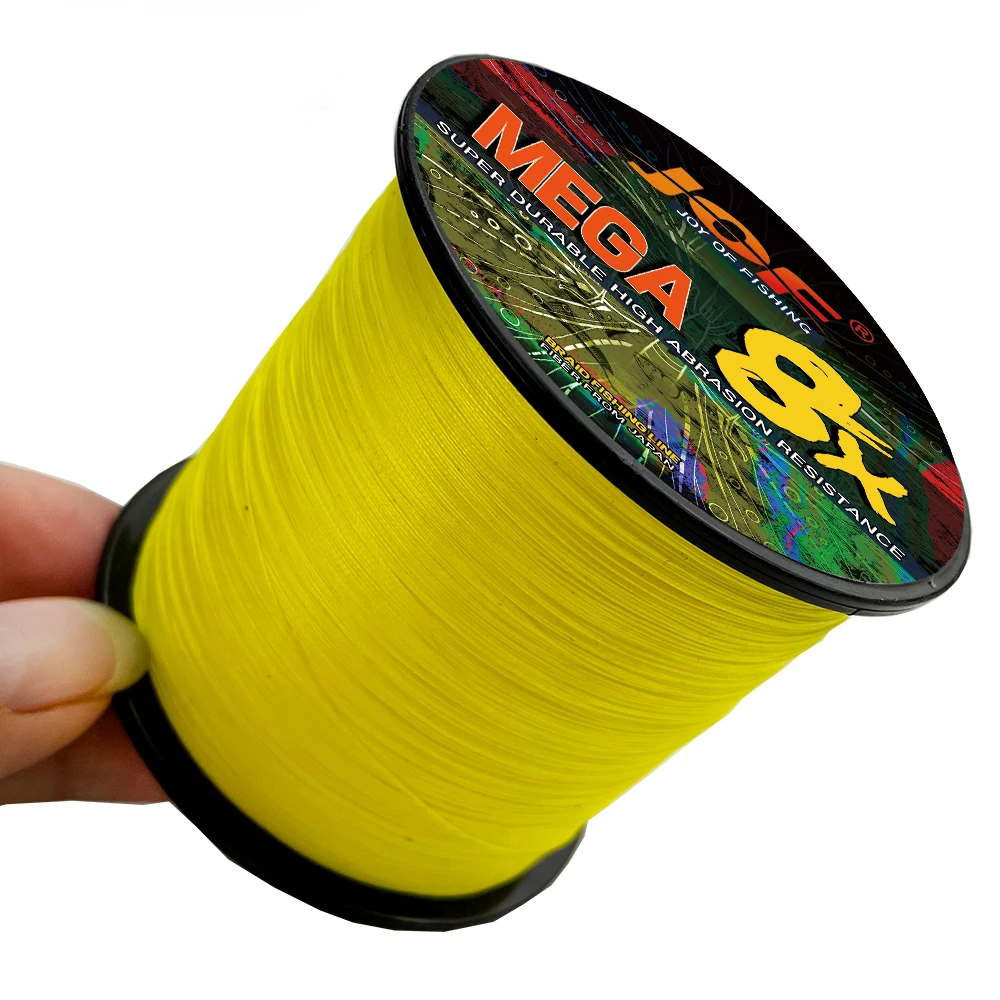 JOF-sedal de pesca de 500M, cuerda de carpa PE de 8 hebras, multifilamento multicolor, antimordedura, 0,8 #-8,0 #, resistente al desgaste, para agua salada - imagen 3