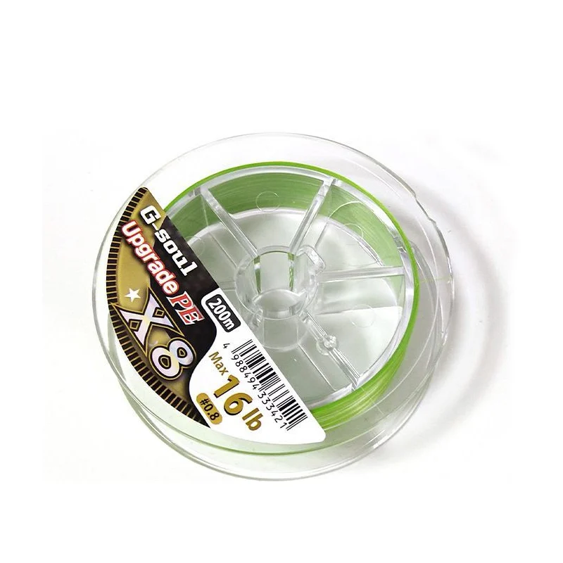 Japón YGK G-SOUL X8 línea de pesca trenzada mejorada súper fuerte 8 hebras multifilamento PE línea 150M 200M 14LB 16LB 22LB 60LB - imagen 5