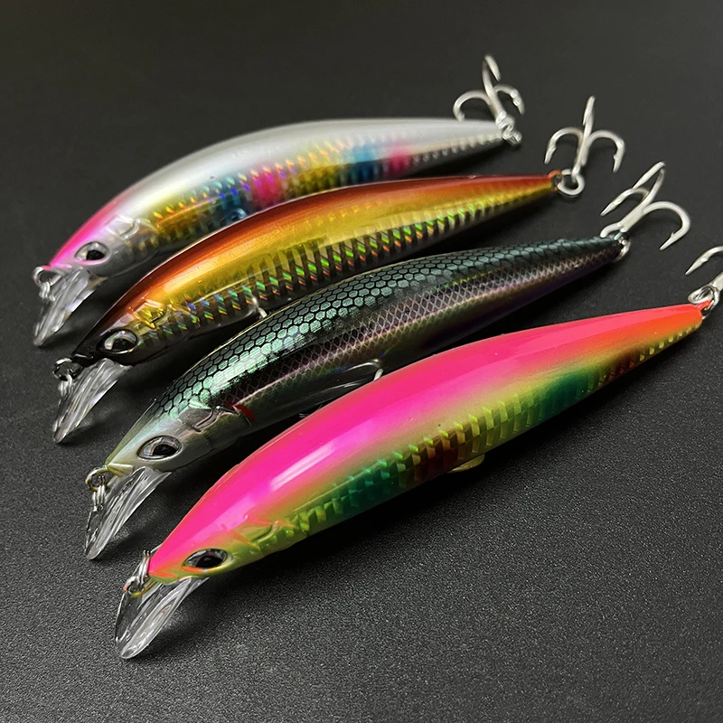 Señuelo de pececillo hundido de peso pesado, 120mm, 45g, agua dulce, fundición larga, cebo duro Artificial, trucha, lubina, Swimbait, suministros de pesca - imagen 3