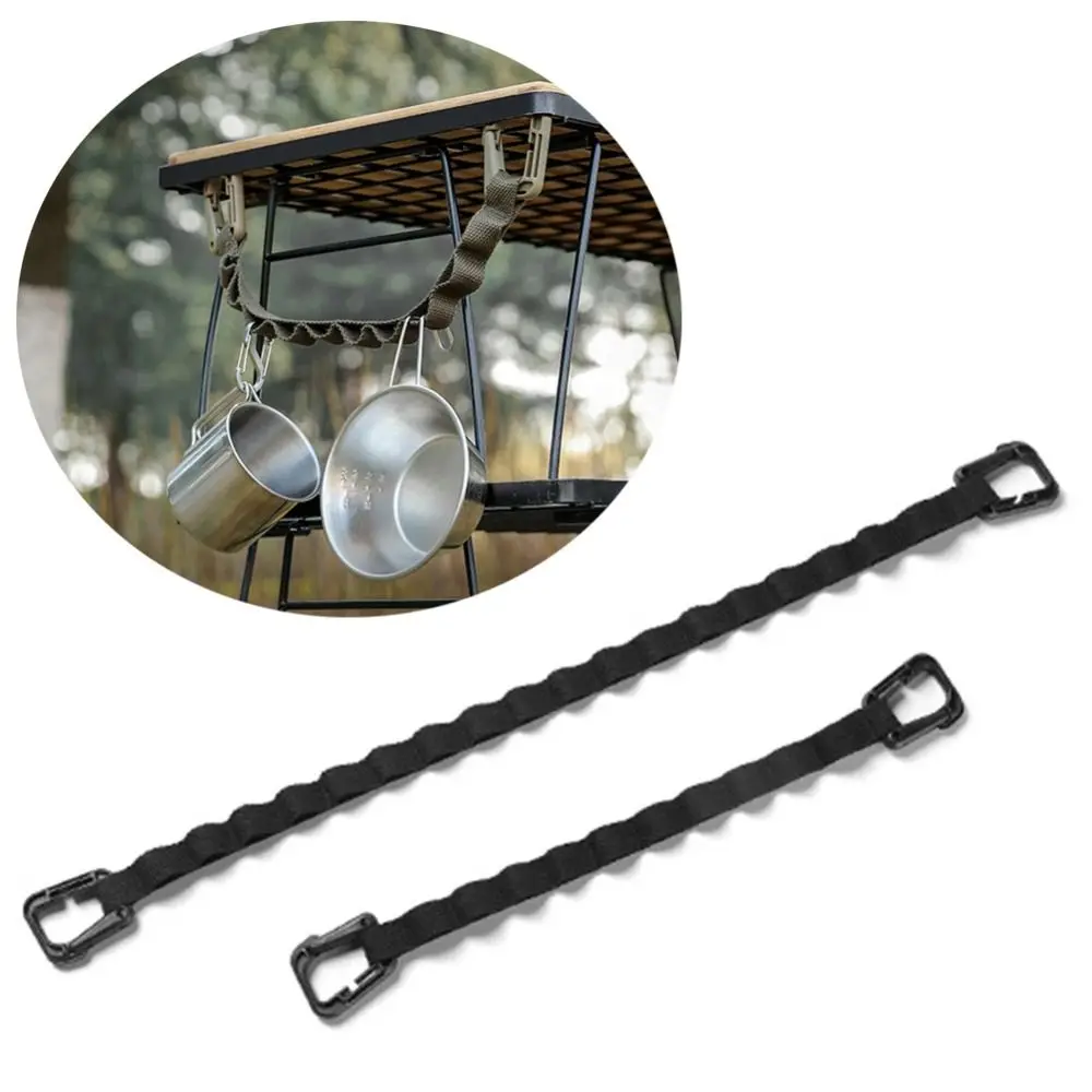 Correa de almacenamiento multiusos para acampada, cuerda colgante suave y duradera para acampar, tienda portátil resistente al desgaste, tendedero para acampar al aire libre