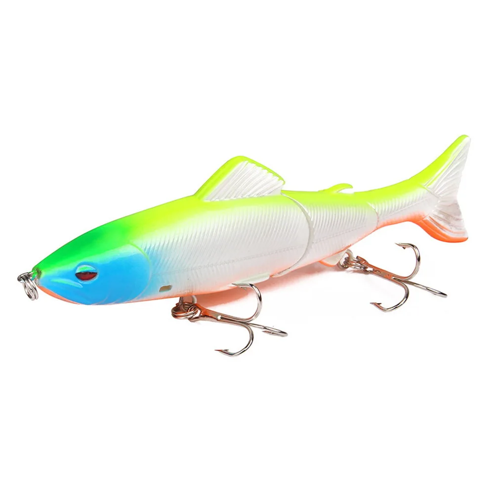 1 Uds cebo conjunto Swimbait Wobbler 130mm 18g señuelo de pesca cebo duro Artificial Minnow Crankbait lubina perca aparejos de pesca - imagen 3