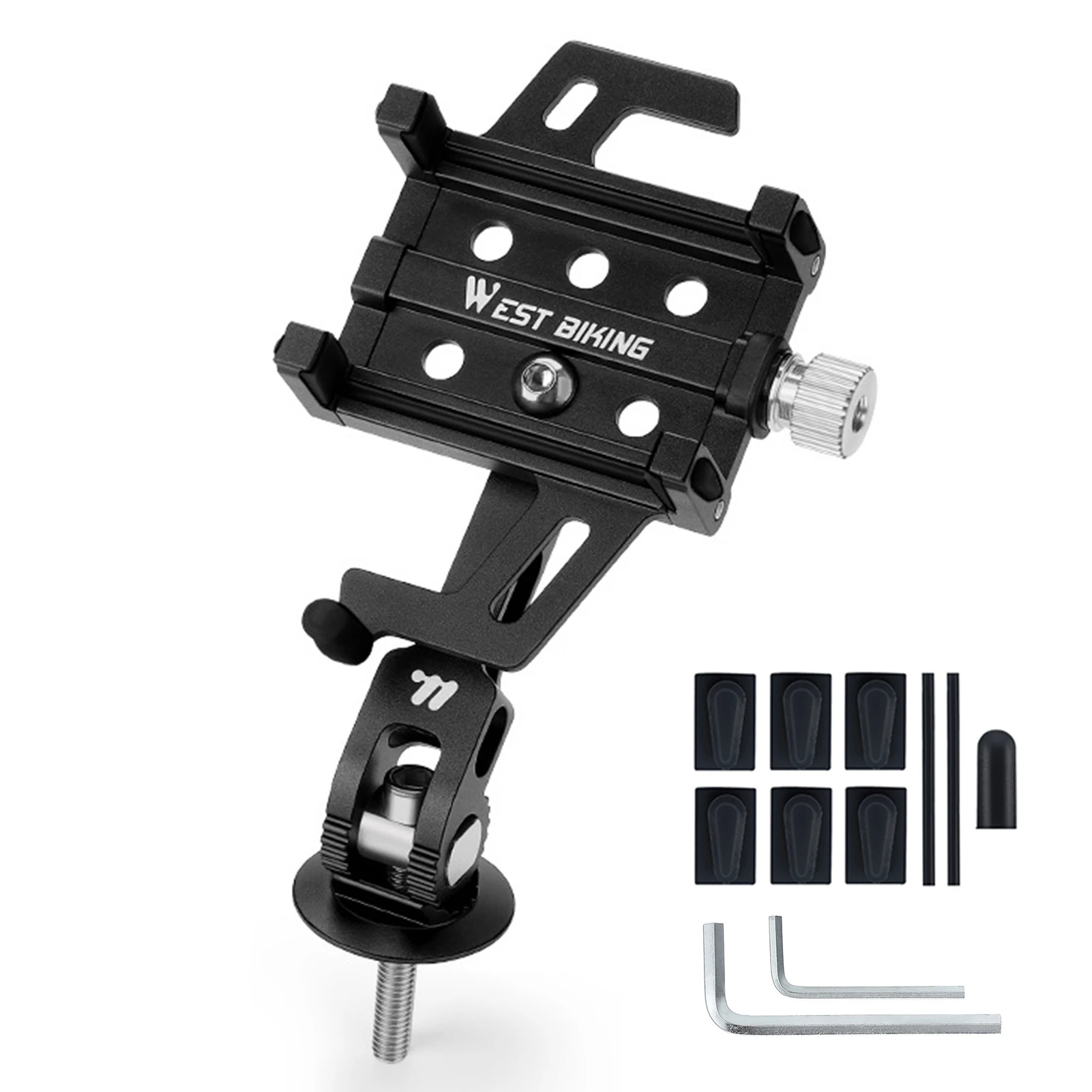 Soporte de aluminio para teléfono de bicicleta