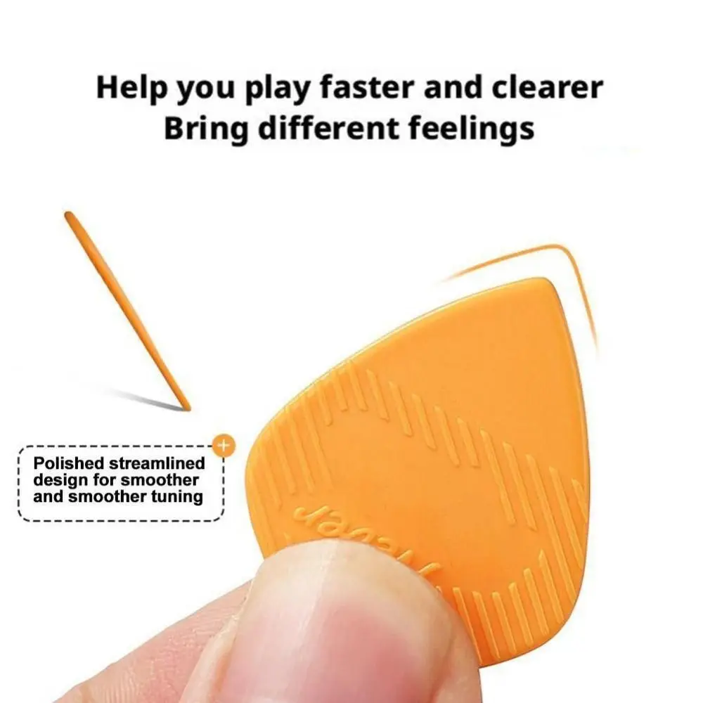 Púas para guitarra nylon triangular antideslizantes