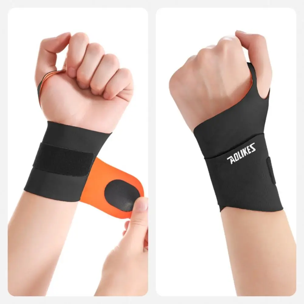 Muñequera deportiva de nailon y LICRA con cinta de sujeción, pulsera para tendinitis, esguince de muñeca, funda para muñeca ultrafina - imagen 5