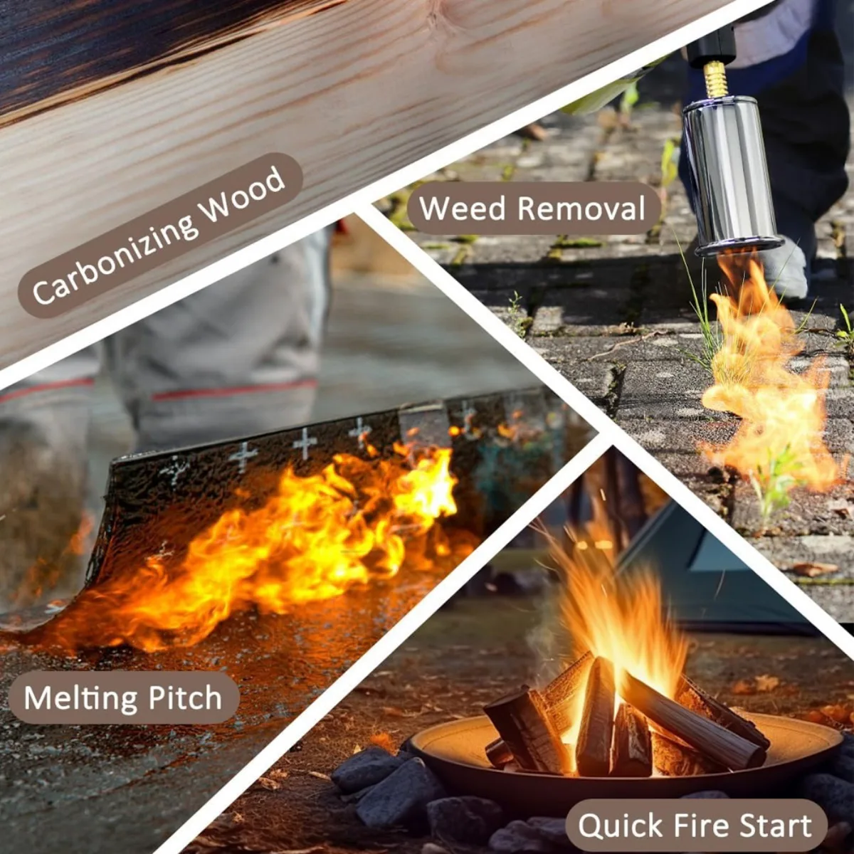 Encendedor de soplete de Gas portátil para exteriores, soplete de cocina, rociador de llama de propano, lanzallamas, pistola de encendido de alta calidad - imagen 5