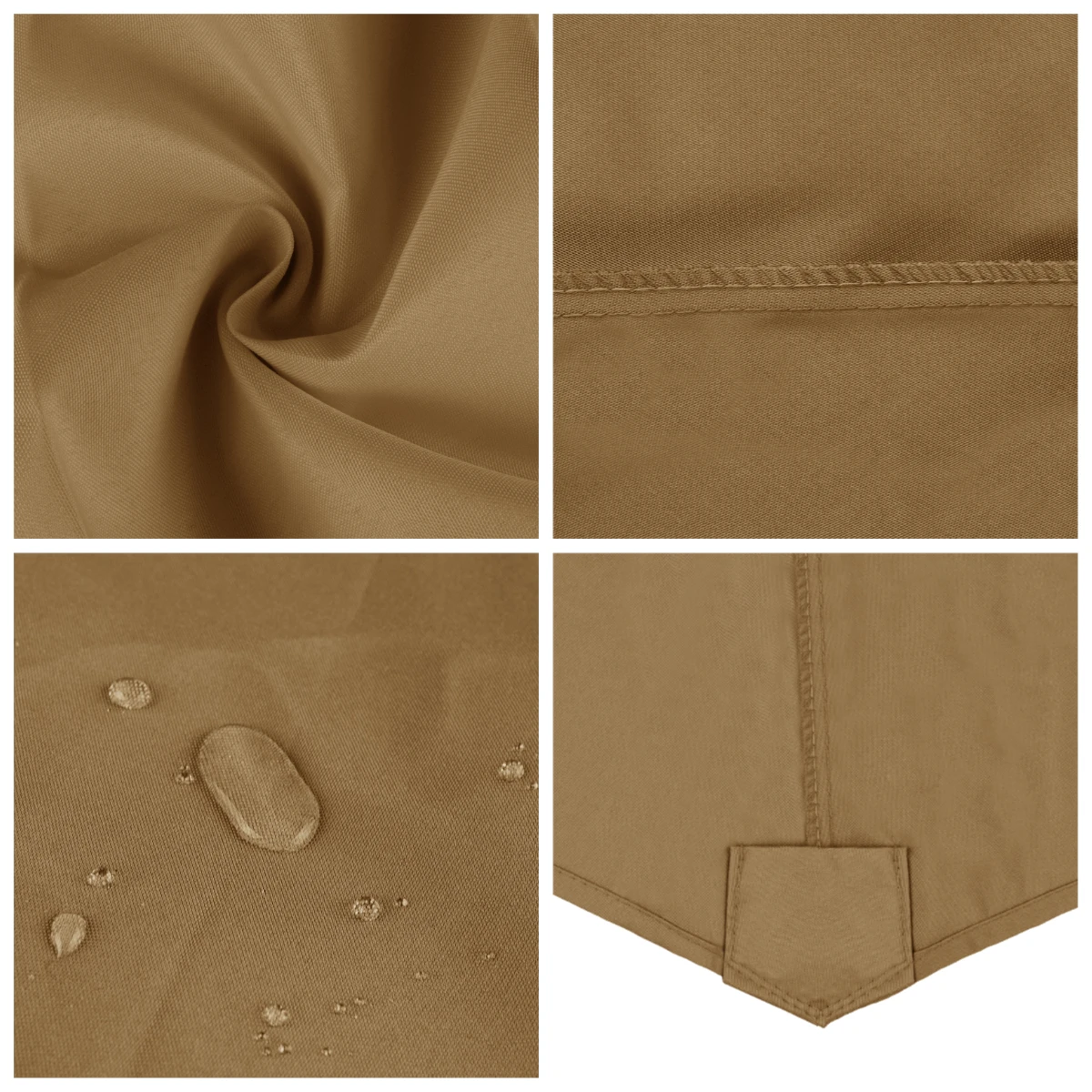 Paño de sombrilla de poliéster de 6/8 costillas, tela de repuesto para superficie de sombrilla de Patio exterior, tela de sombrilla impermeable - imagen 3