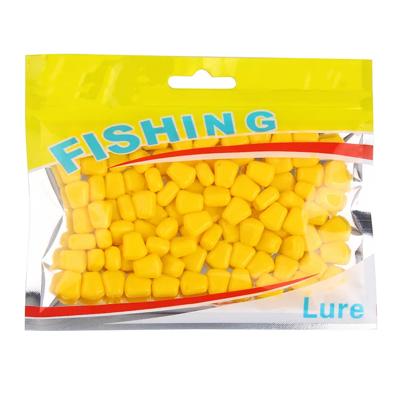Jooyoo-señuelo de Pesca de maíz suave, 100 piezas, 1cm, 0,4g, flotante, cebo de silicona Artificial, Pesca de carpa - imagen 2