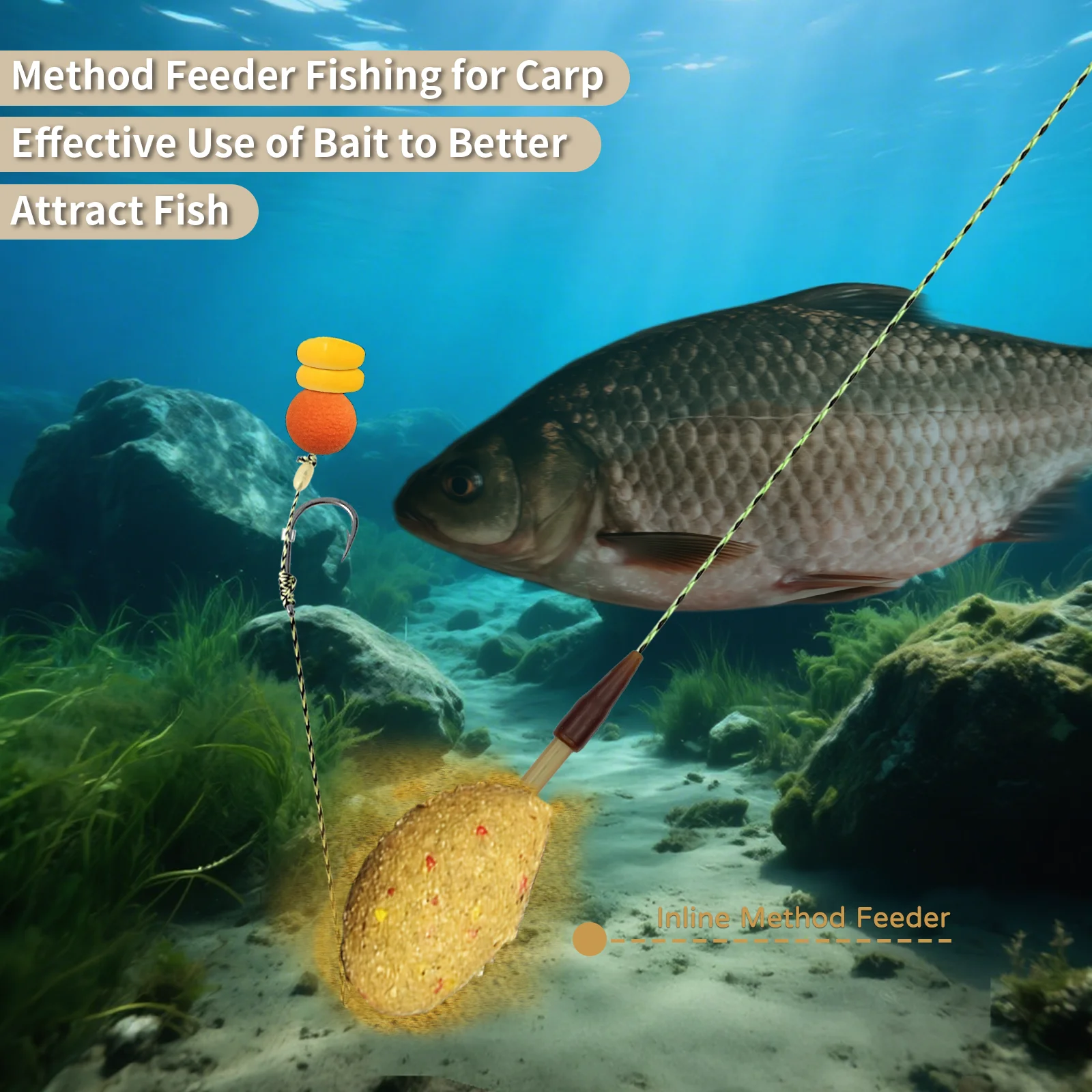 Aplicación práctica en pesca de carpa con el montaje YOTO