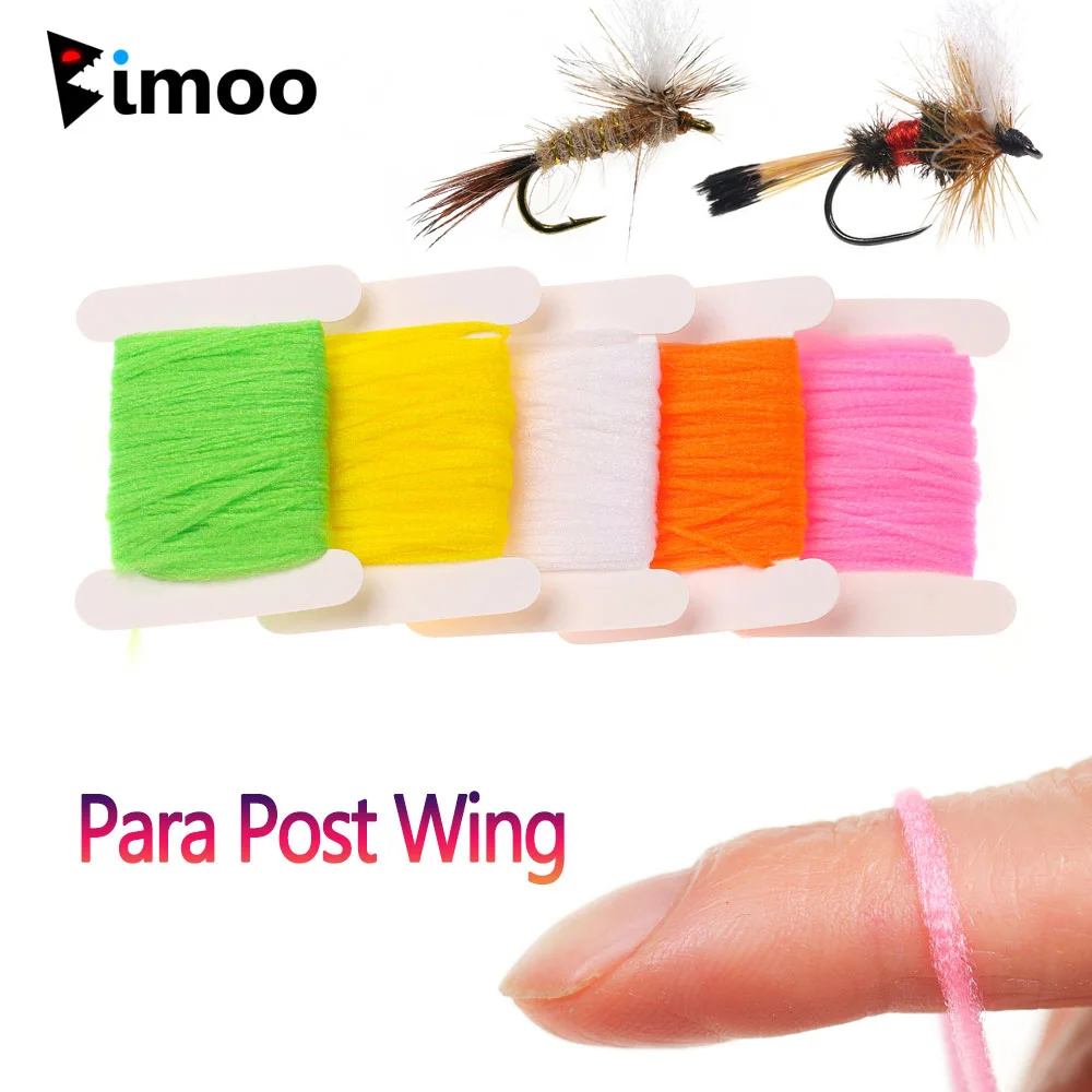 Bimoo-cajas de alta visibilidad Para poste de ala flotante, postes de paracaídas, Material sintético de atado de moscas secas, 2 piezas = 10m - imagen 2