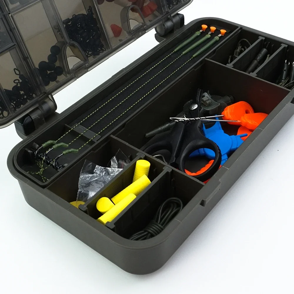Caja de pesca de carpa para aparejos de pesca y accesorios, caja de aparejos de pesca, herramientas portátiles W501 - imagen 3