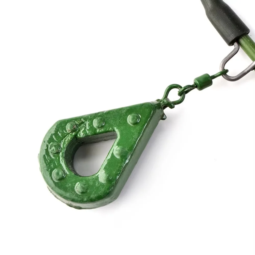 NGB 30g-70g cebo de Metal jaula alimentador grupo de pesca plomo aparejos de pelo pesca de carpa con anzuelos de línea para aparejos - imagen 4