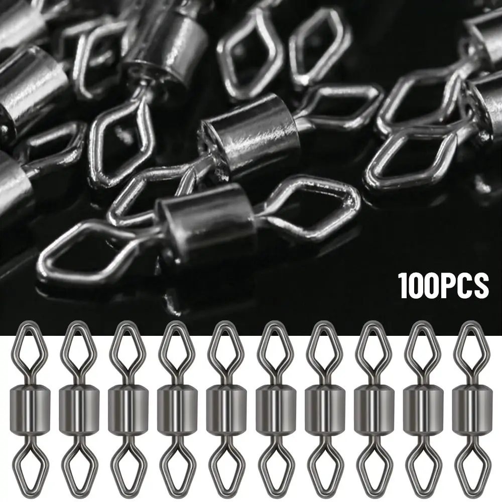 Barril de rodamiento de acero inoxidable de alta calidad, anillo sólido, conector giratorio de pesca de bolas de alta resistencia, tamaño 1 # a 10 # - imagen 4