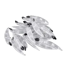 Jerkbait Wobbler Minnow transparente para vinilo sin pintura