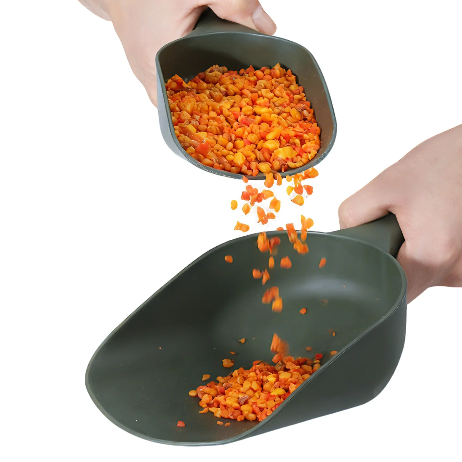 Sougayilang Cuchara cebadora carpa con mango antideslizante ABS - imagen 4