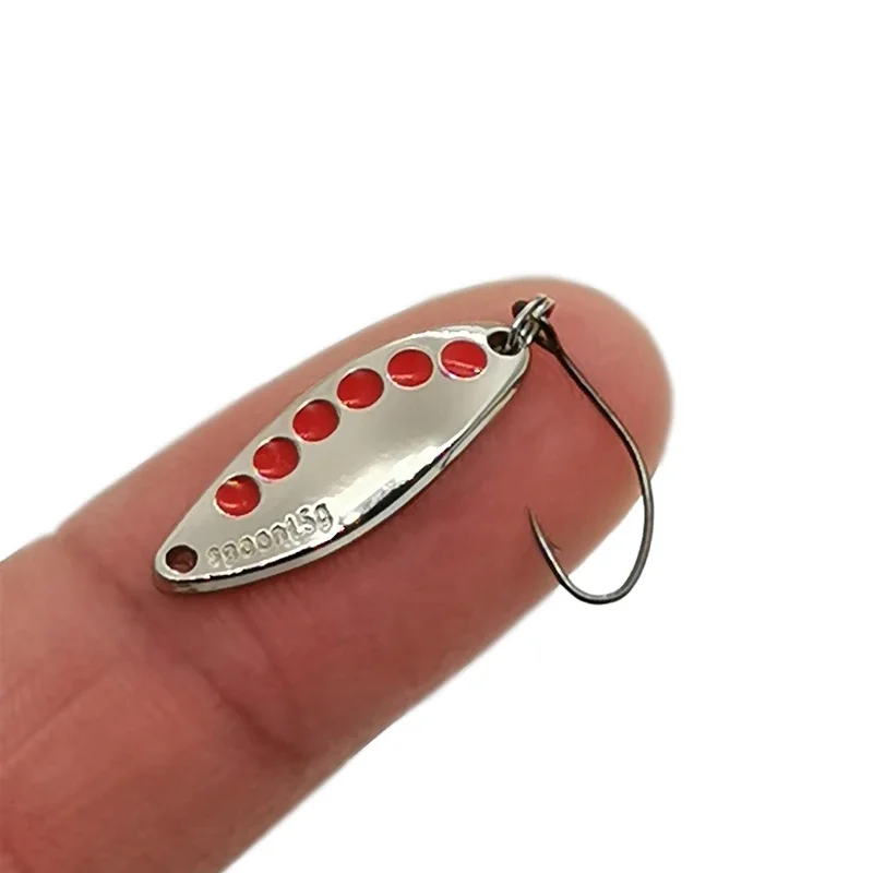 Nuevo 1 Uds señuelo cuchara Señuelos de Pesca Pesca Wobblers Spinner cebos Shads lentejuelas Metal jigging para Pesca de carpa Topwater Isca Bass - imagen 2