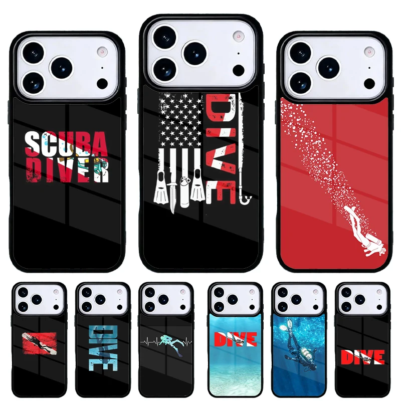 iPhone Funda teléfono impermeable diseño buceo 15 14 13 Pro Max 12 11