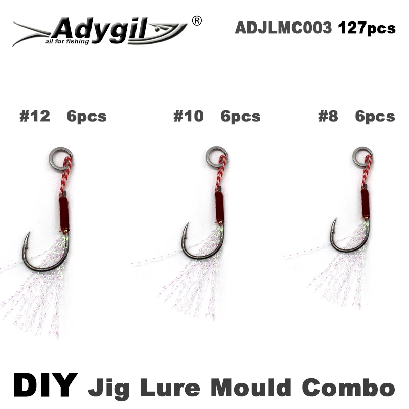 Molde de señuelo de metal Adygil para pesca artesanal de fundición - imagen 4