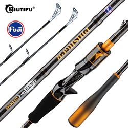BIUTIFU T1000 caña spinning para lucio guías Fuji – fibra de carbono