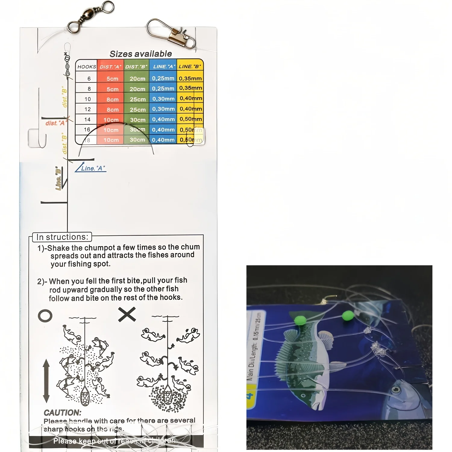 Juego de 3 bolsas de aparejos de cebo, anzuelos luminosos de cuerda para pesca nocturna, señuelo de camarón suave, cebo de Surf con anzuelo afilado, anzuelos de pulpo, 15 Uds. - imagen 4