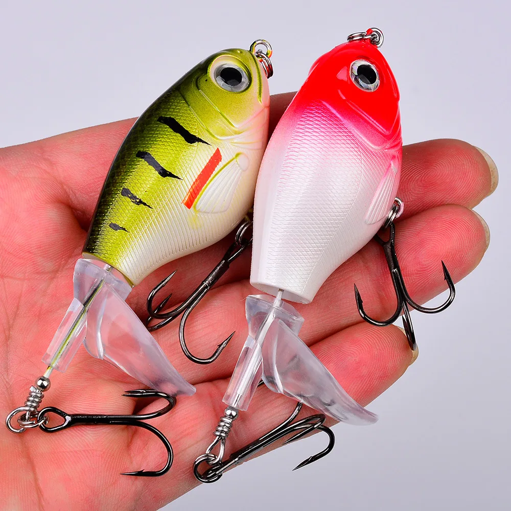 1 Uds calidad Whopper Plopper Wobblers 16g 9cm Topwater Popper señuelo de pesca cebo duro cola giratoria aparejos de pesca - imagen 4